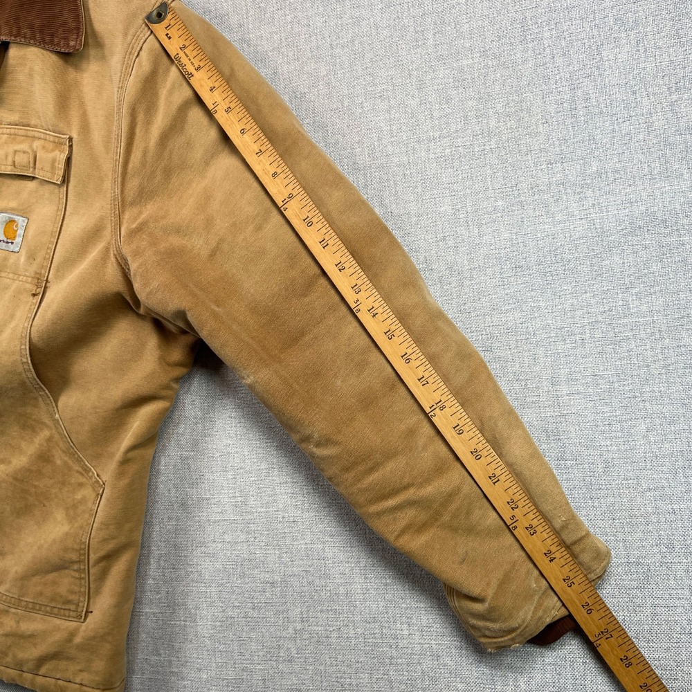 Vintage 90s Carhartt CQ186 Brown Mens 50 XXL Arctic Quilt Lined Jacket USA Made - Picture 12 of 16